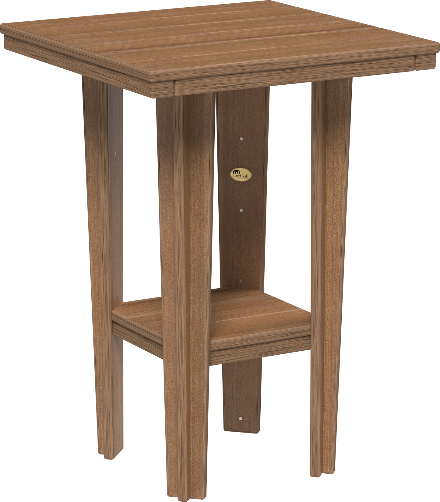 30" Square Bistro Table Antique Mahogany / Bar Height