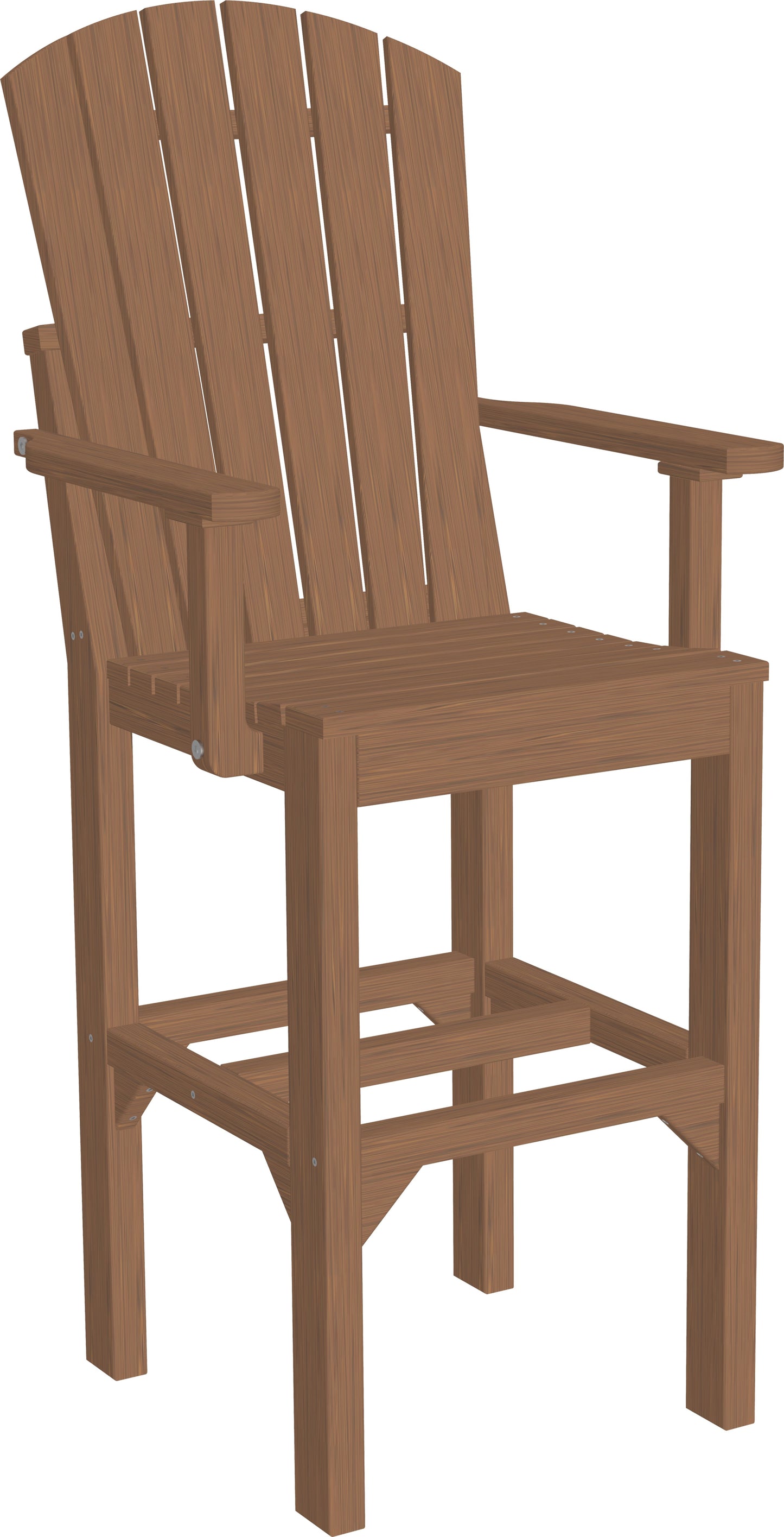 Adirondack Arm Chair Antique Mahogany / Bar Height