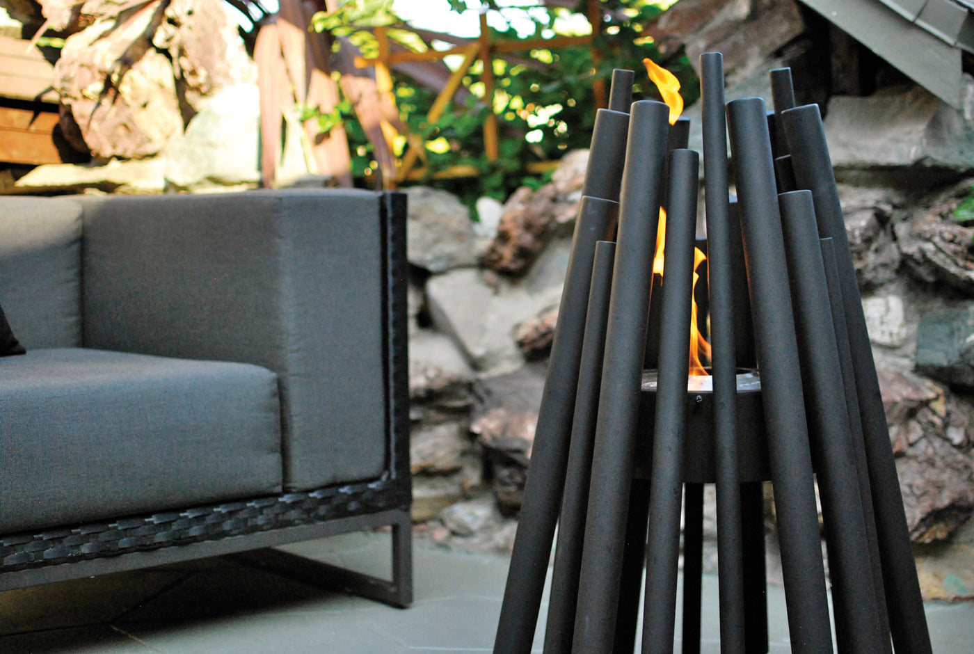Stix Fire Pit w/ Ethanol Burner