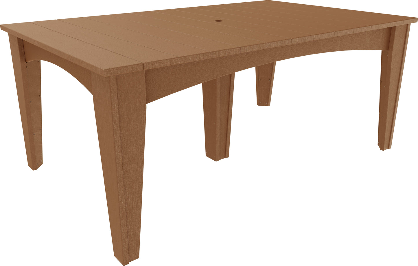 Island Dining Table (44" x 72" Rectangular) Antique Mahogany