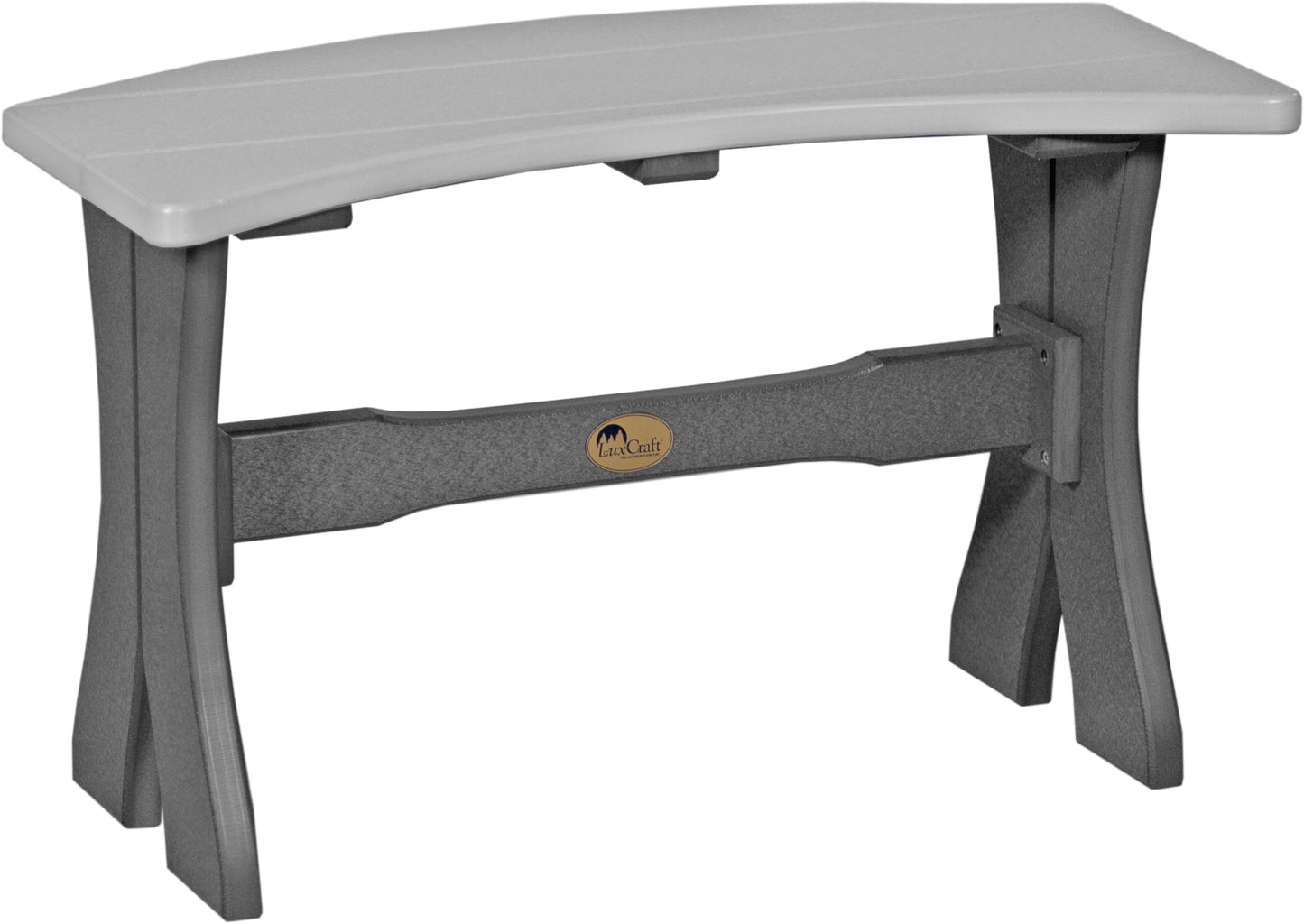 28" Table Bench Dove Gray & Slate