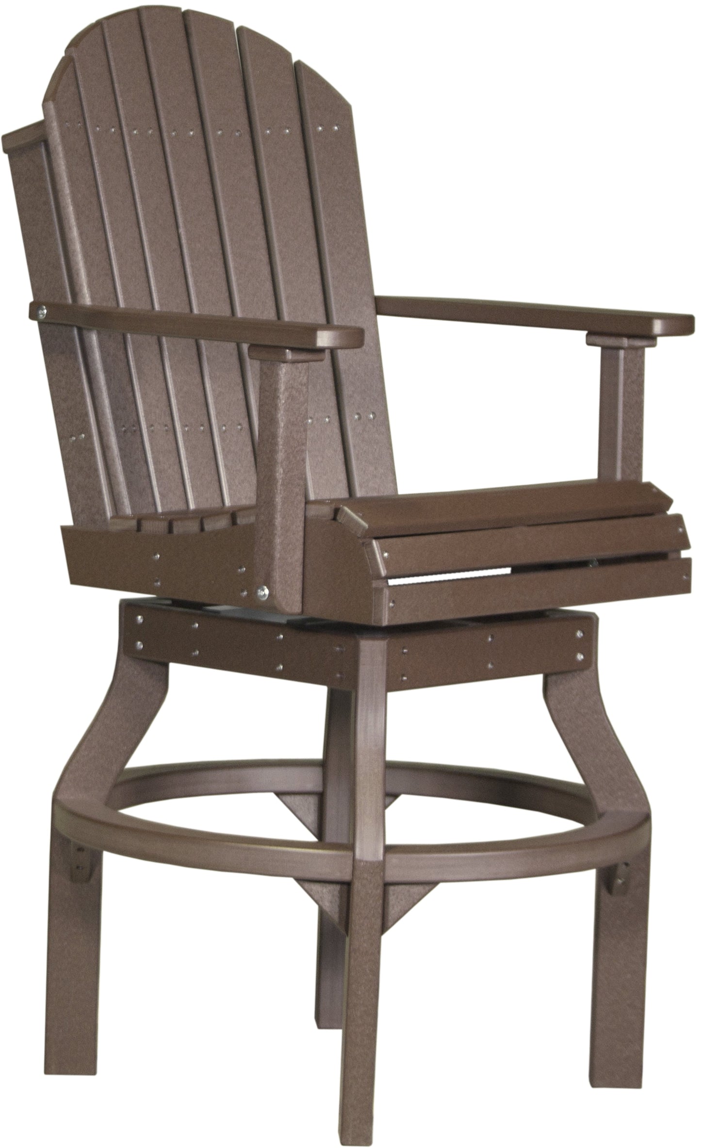Adirondack Swivel Chair Chestnut Brown / Bar Height