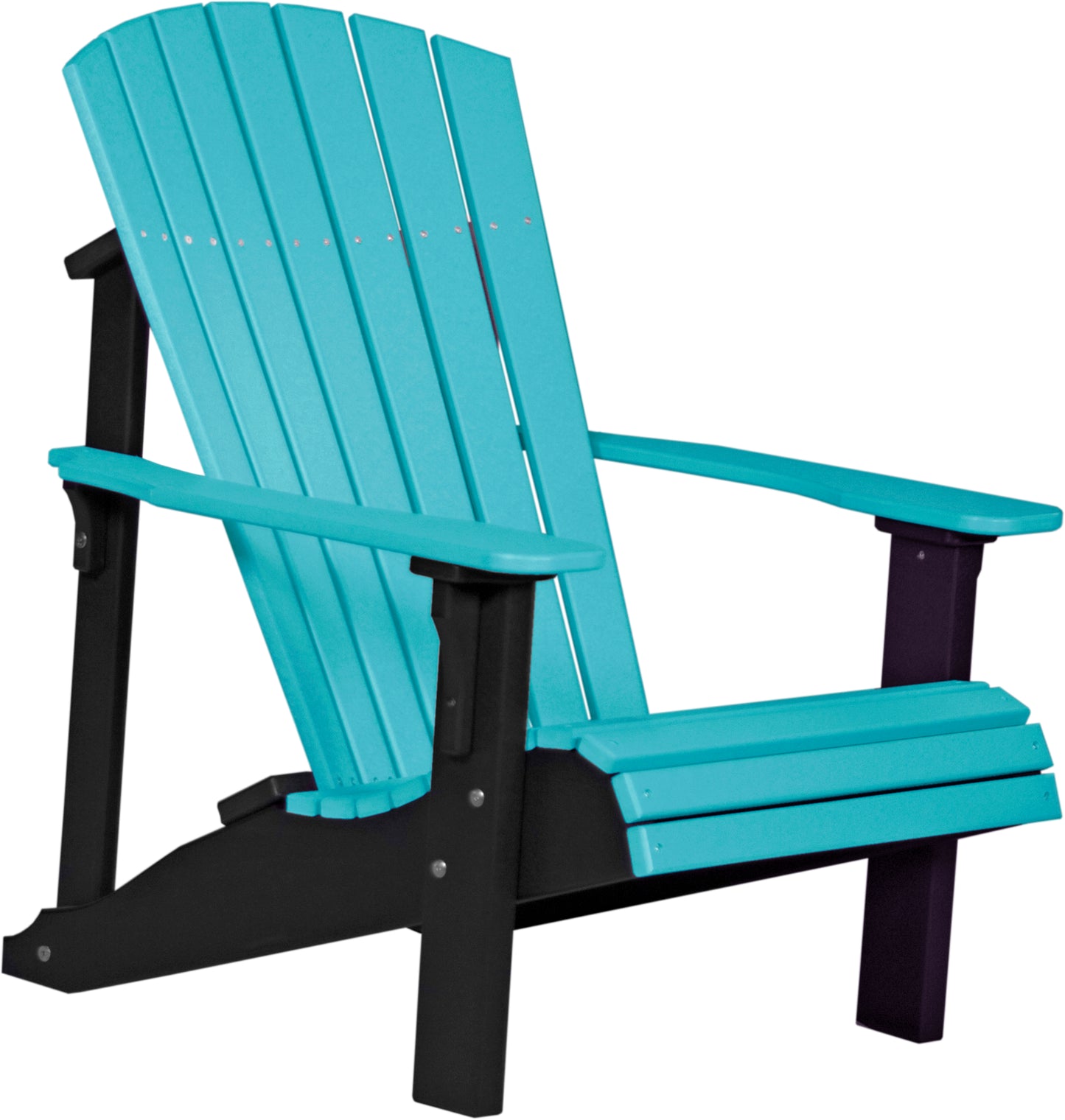 Deluxe Adirondack Chair Aruba Blue & Black