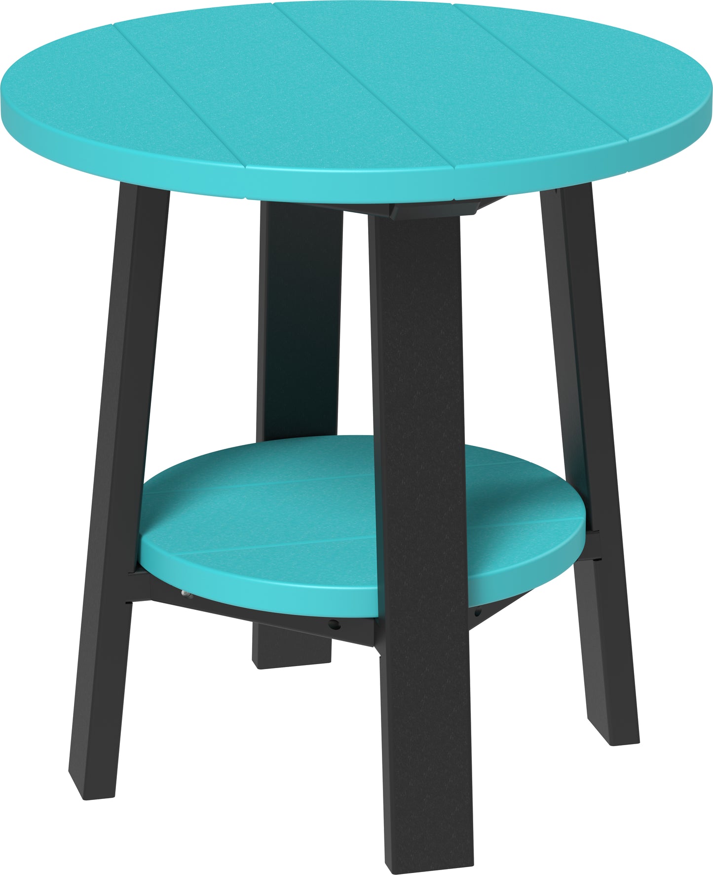 Deluxe End Table Aruba Blue & Black
