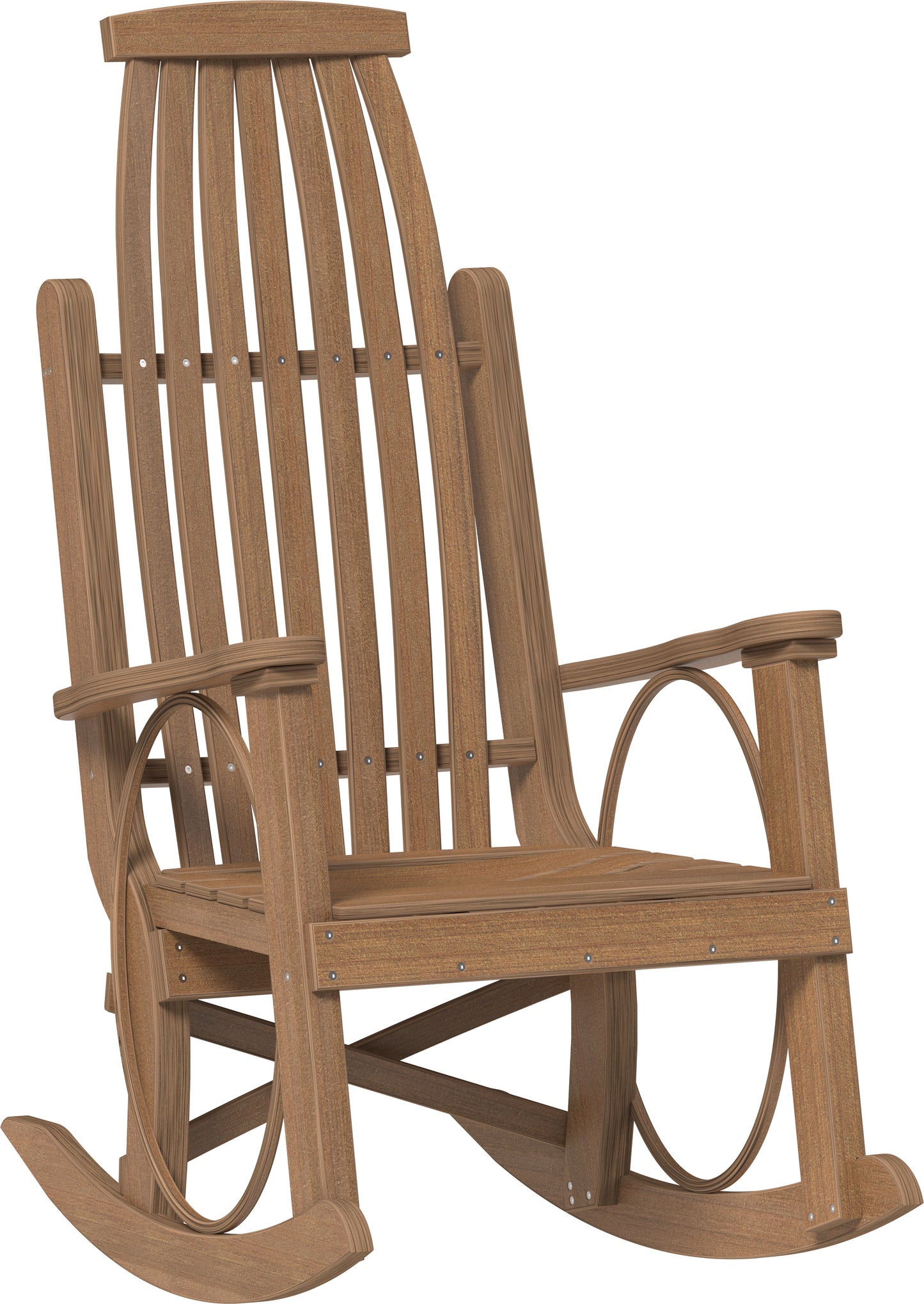 Poly Grandpa's Rocker Antique Mahogany