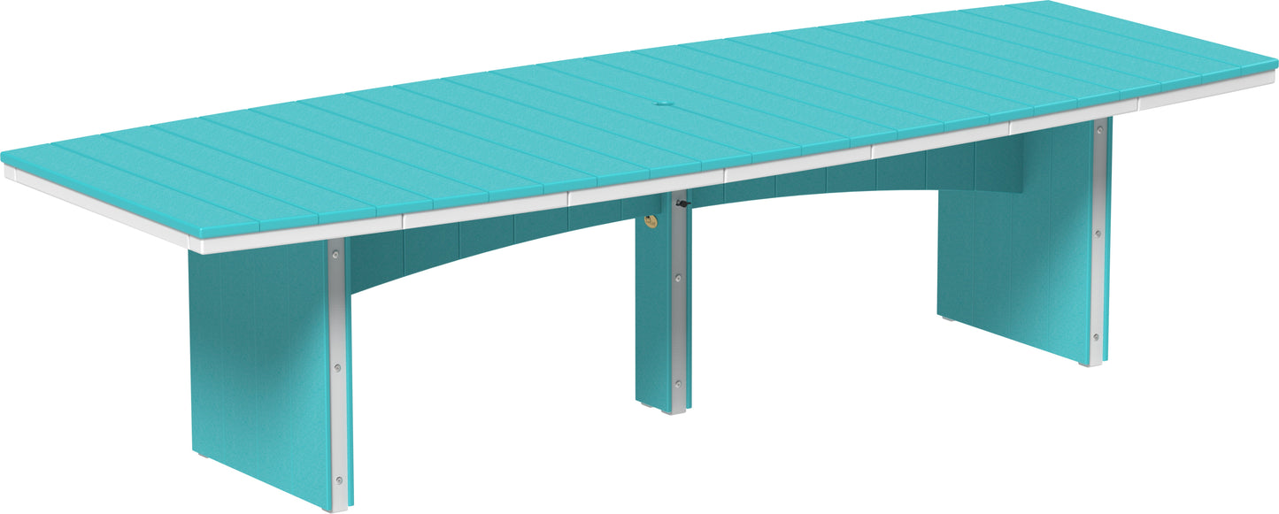 Urban Dining Table (4' x 10' Oval) Aruba Blue & White / Dining Height