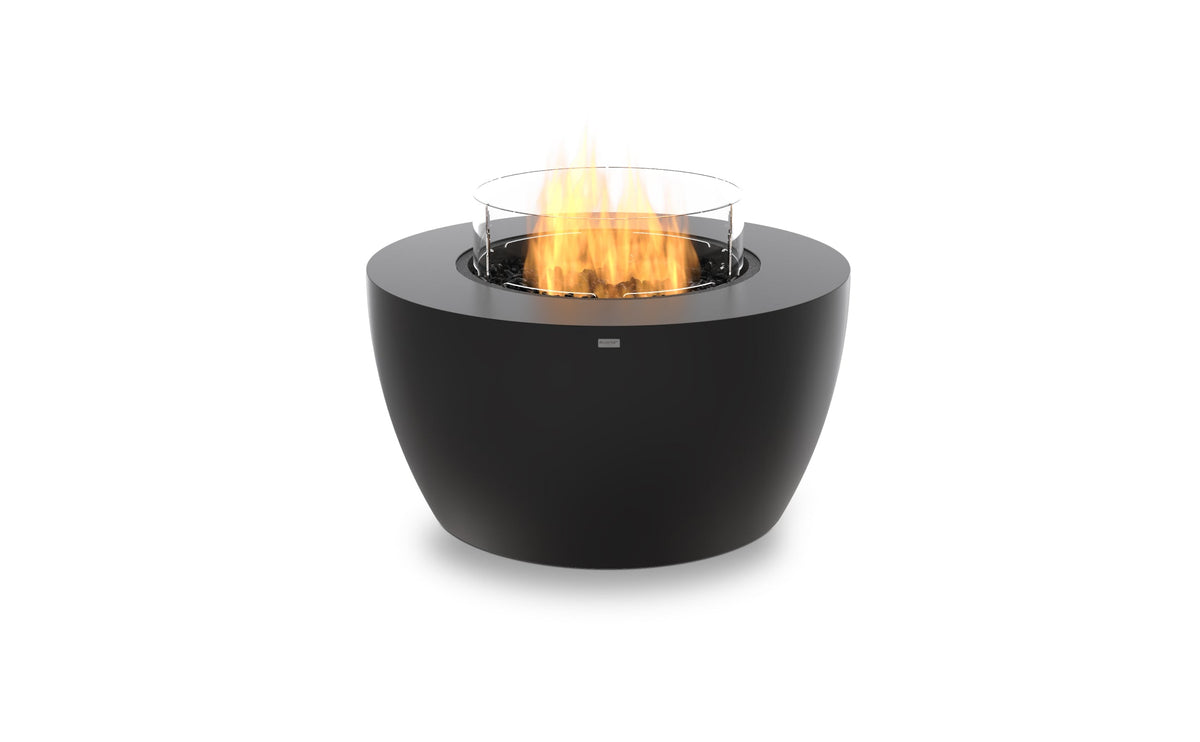 EcoSmart Fire Pod 40 Fire Pit in Graphite, gas burner