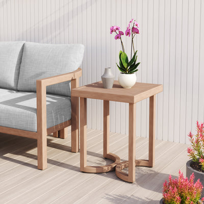 Leto Side Table Brown