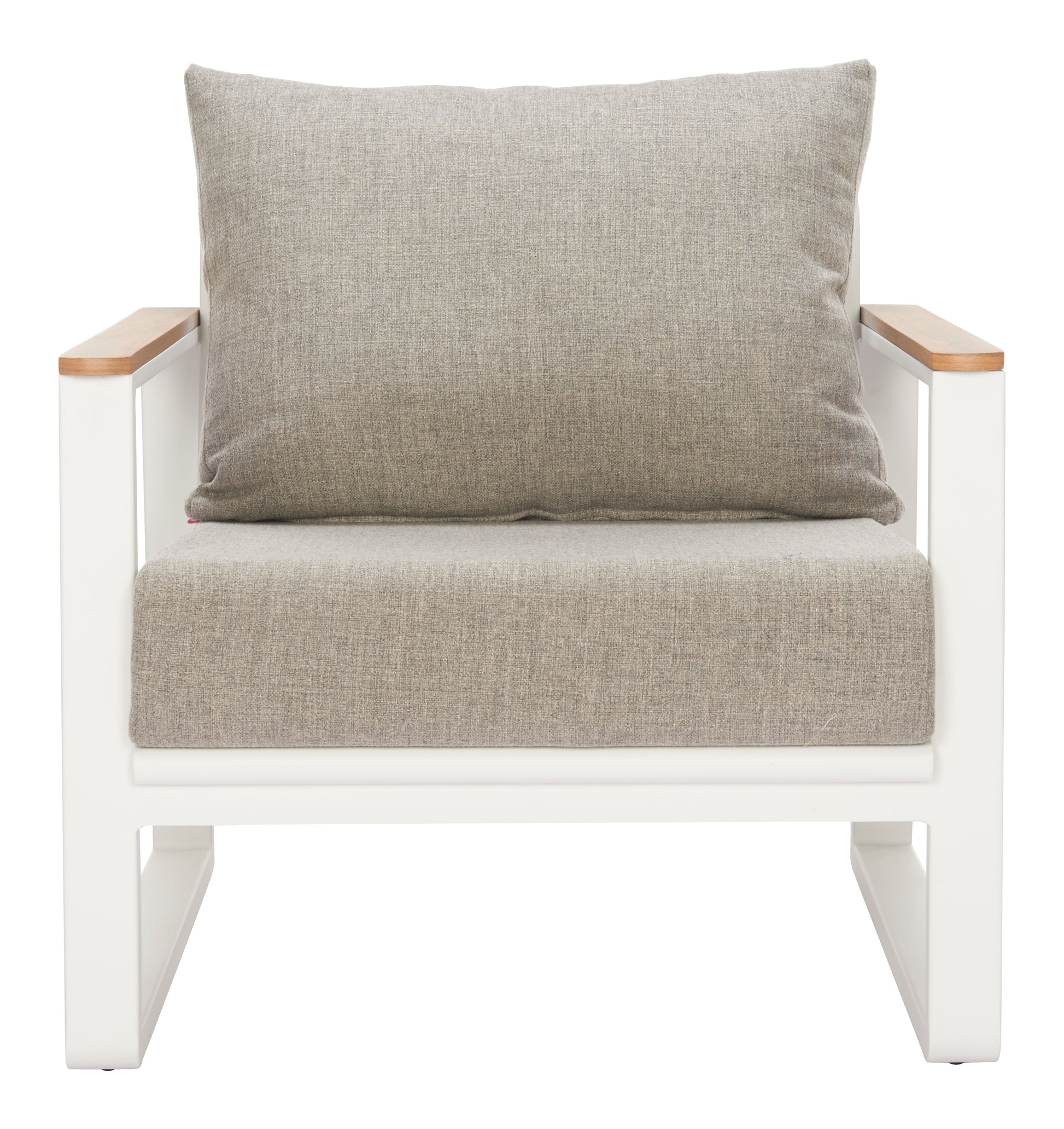 Welt Armchair Taupe & White