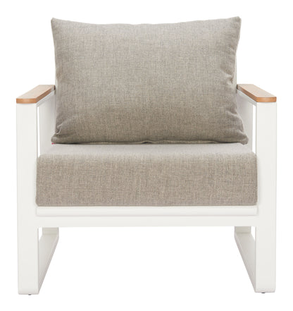 Welt Armchair Taupe & White