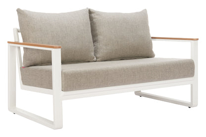 Welt Sofa Taupe & White