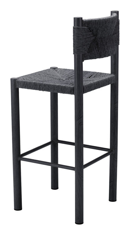 Iska Barstool (Set of 2) - Black