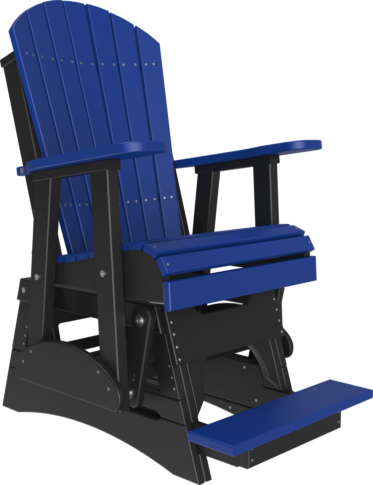 2' Adirondack Balcony Glider Blue & Black