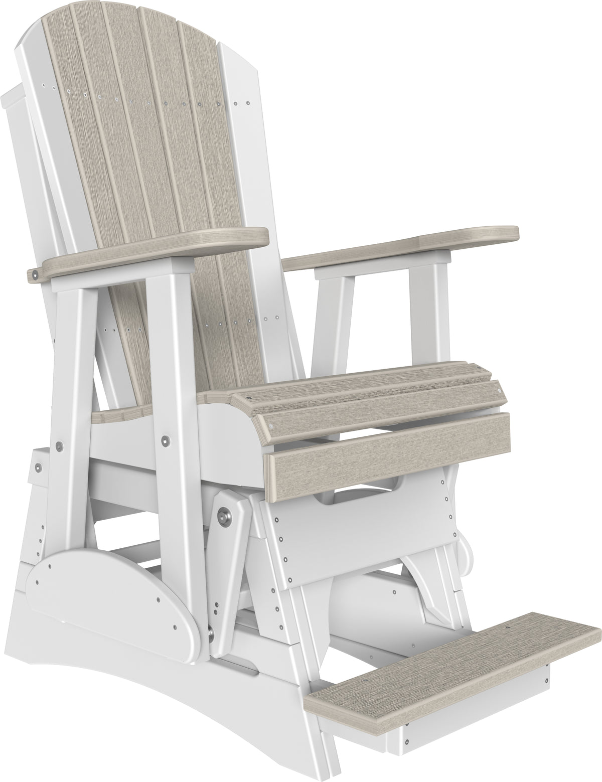 2' Adirondack Balcony Glider Birch & White