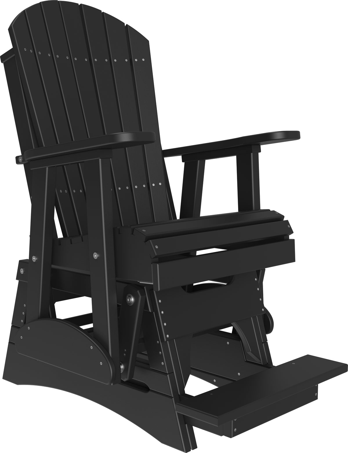 2' Adirondack Balcony Glider Black