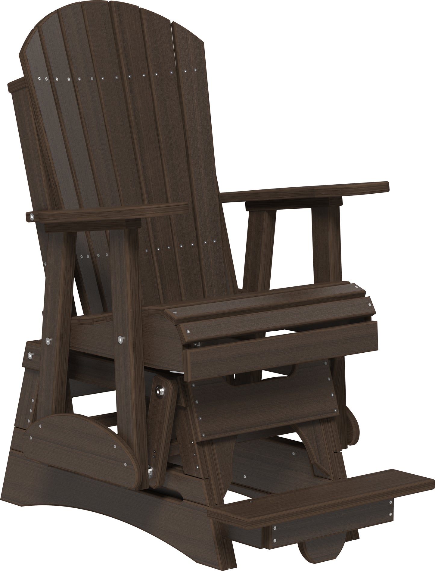 2' Adirondack Balcony Glider Brazilian Walnut