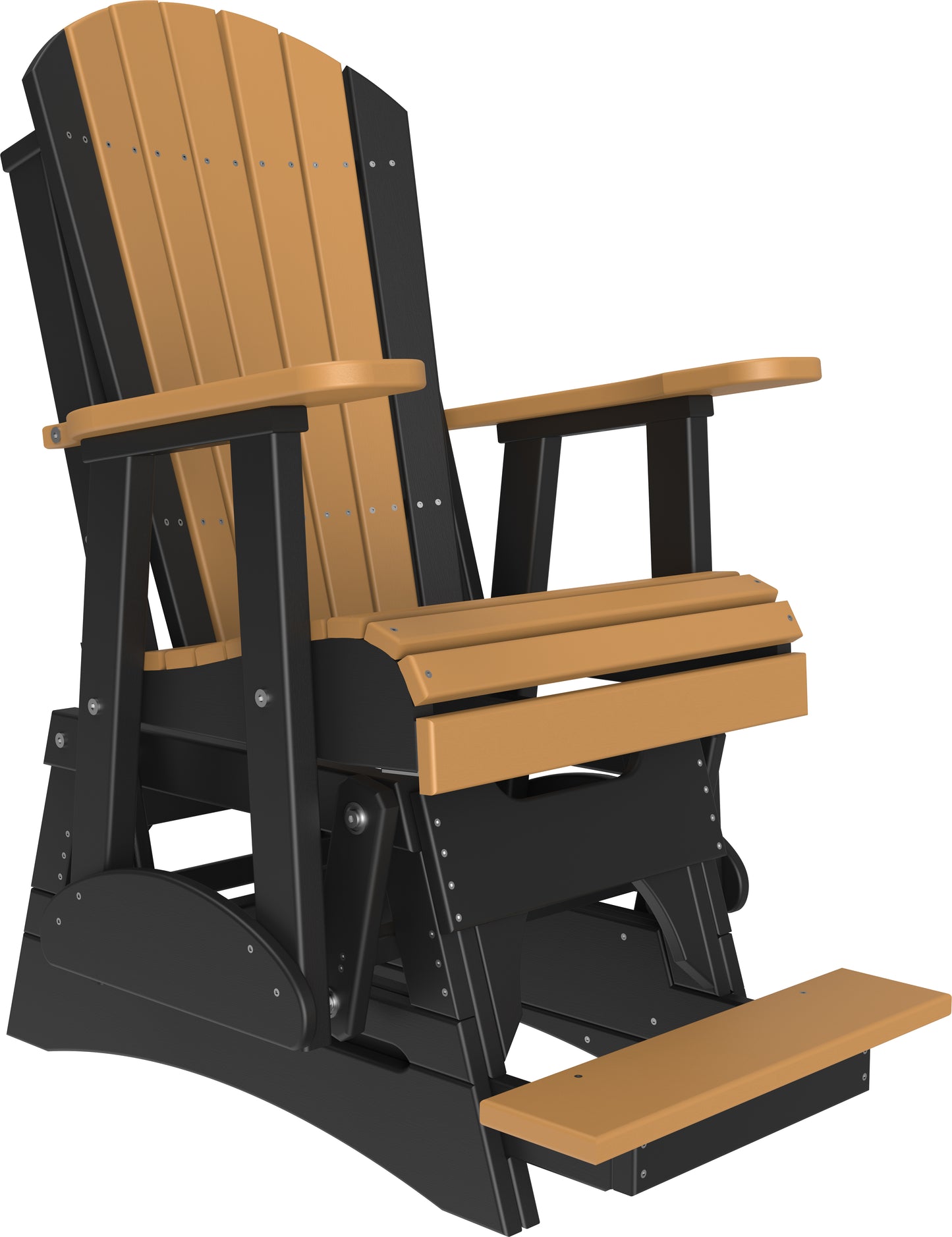 2' Adirondack Balcony Glider Cedar & Black