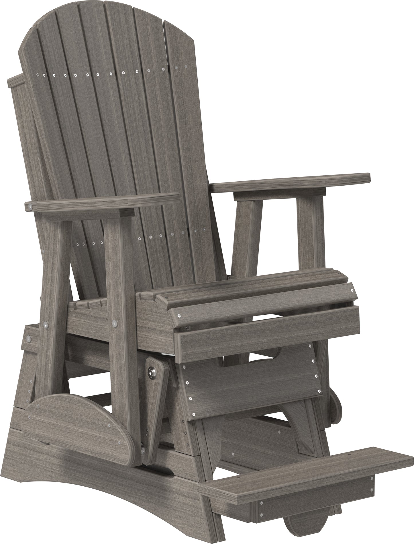 2' Adirondack Balcony Glider Coastal Gray