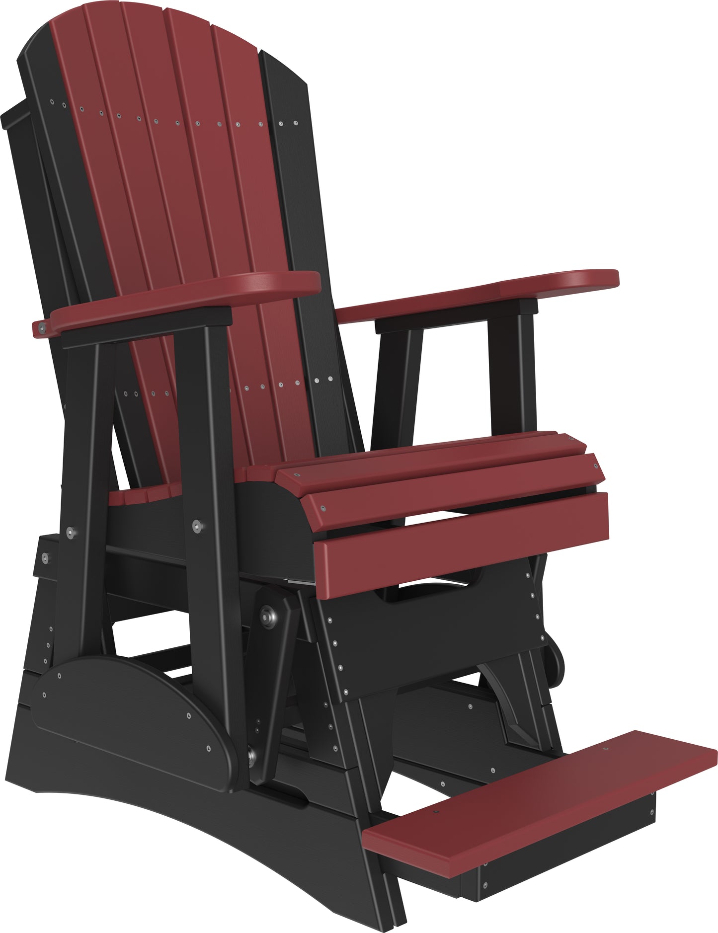 2' Adirondack Balcony Glider Cherrywood & Black