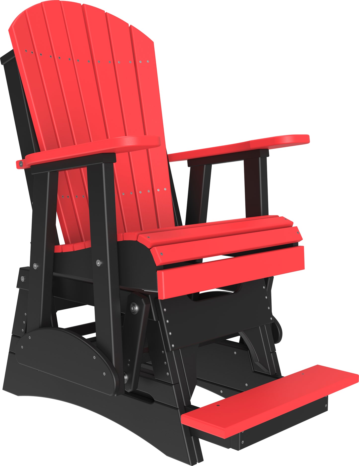 2' Adirondack Balcony Glider Red & Black