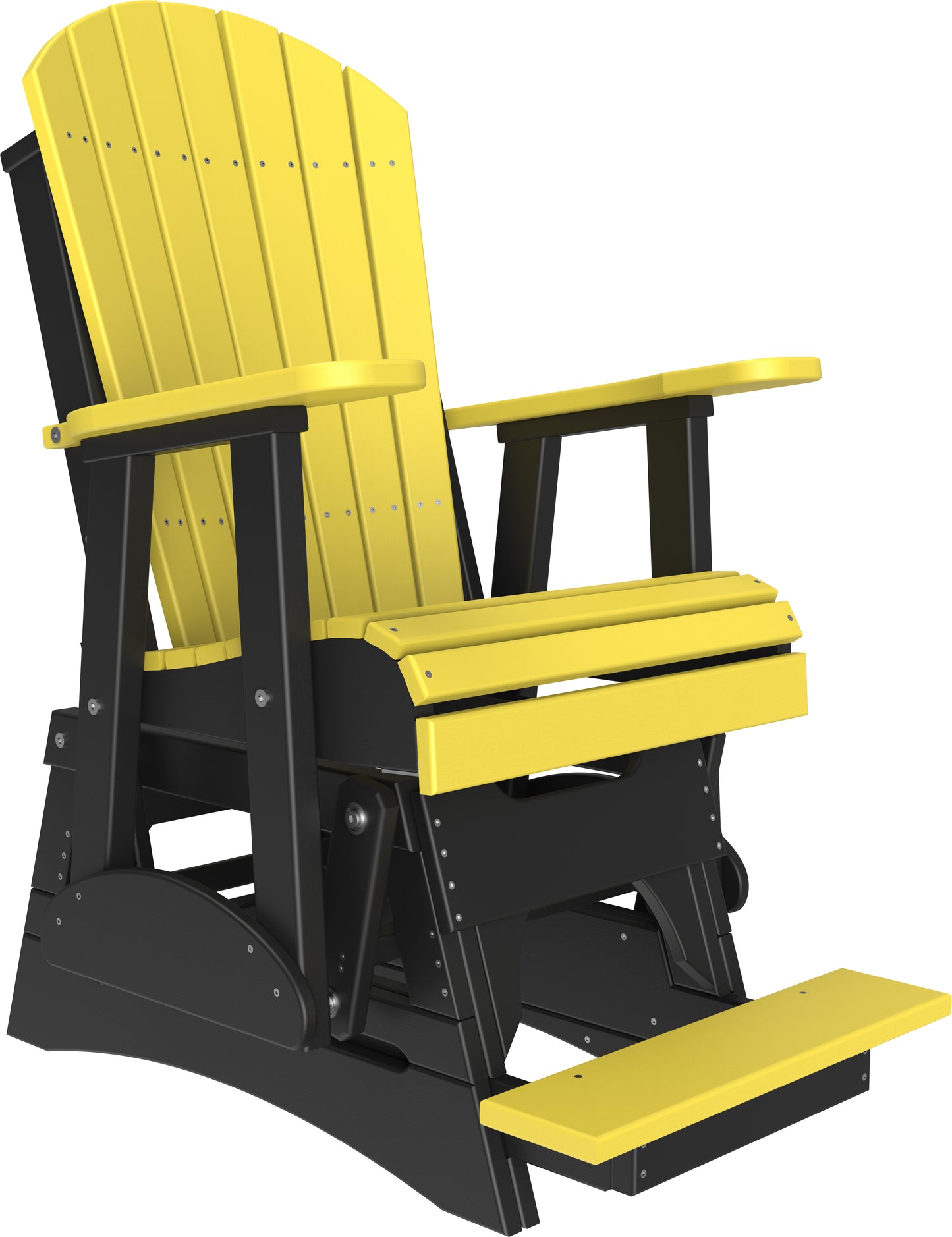 2' Adirondack Balcony Glider Yellow & Black