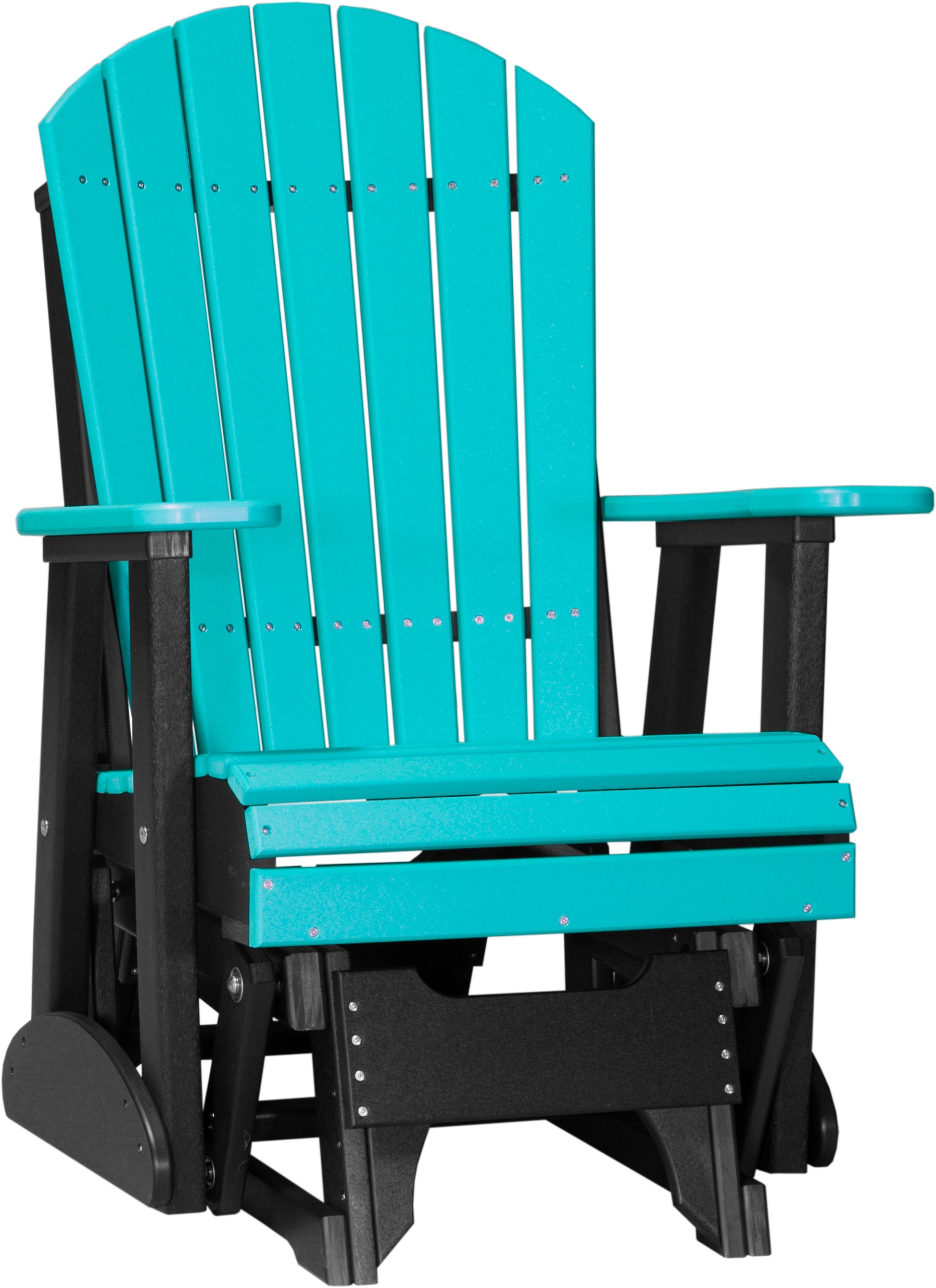 2' Adirondack Glider Aruba Blue & Black