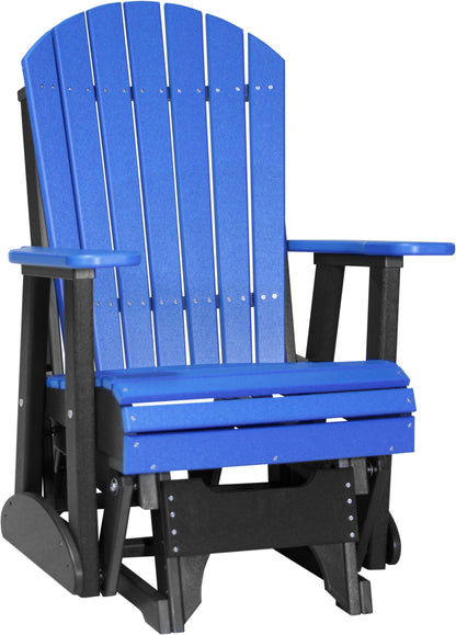 2' Adirondack Glider Blue & Black