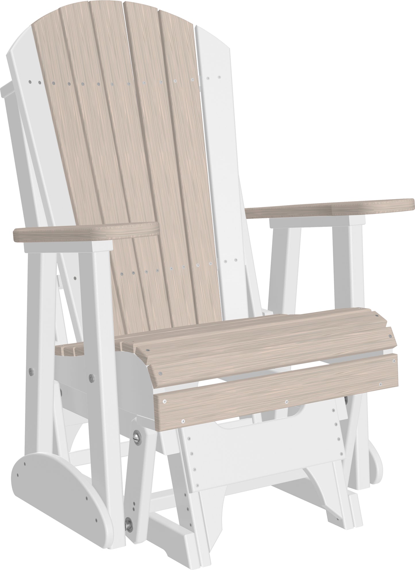 2' Adirondack Glider Birch & White