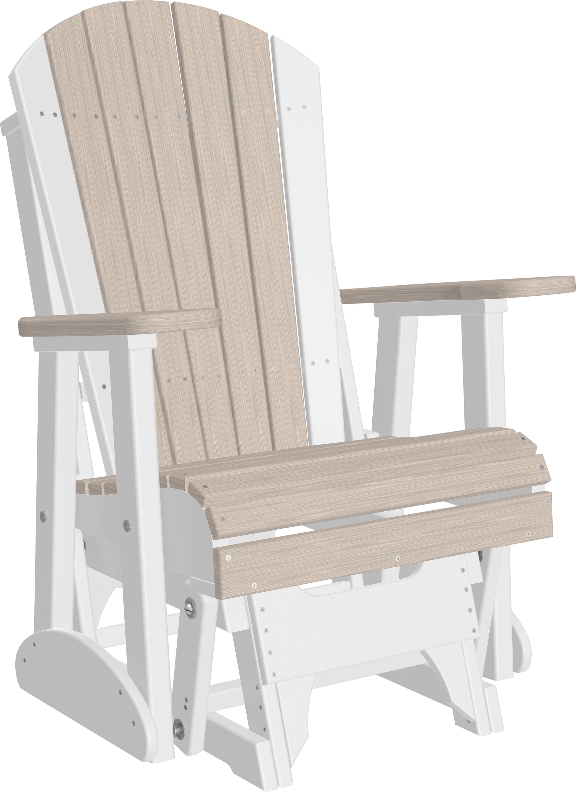 2' Adirondack Glider Birch & White