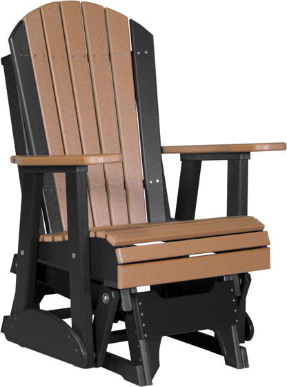 2' Adirondack Glider Cedar & Black