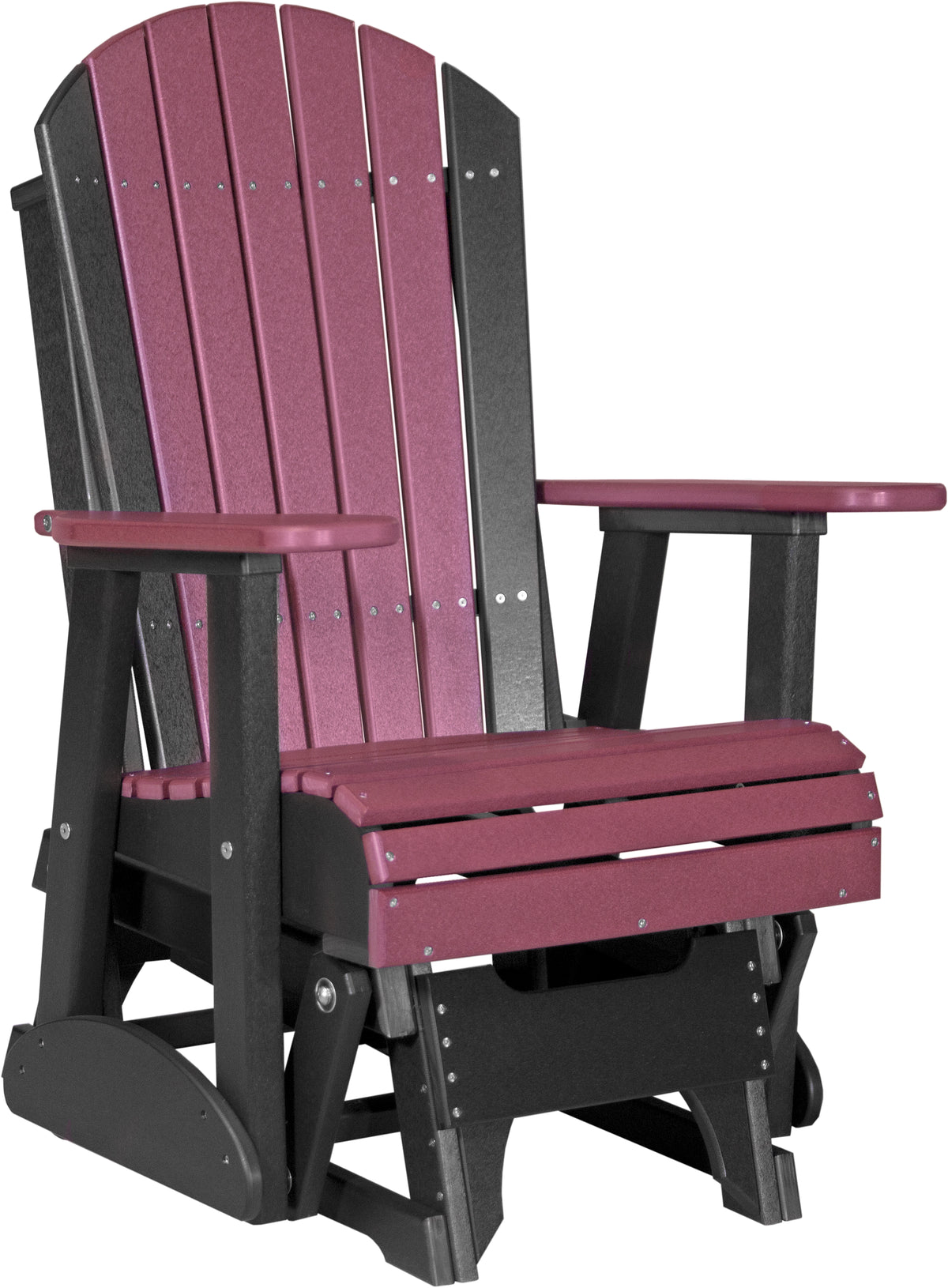 2' Adirondack Glider Cherrywood & Black