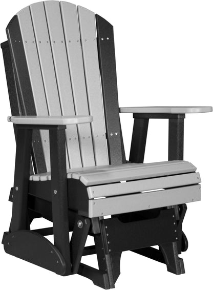 2' Adirondack Glider Dove Gray & Black