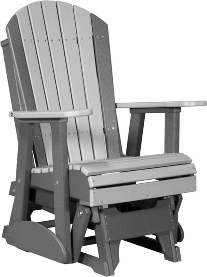 2' Adirondack Glider Dove Gray & Slate