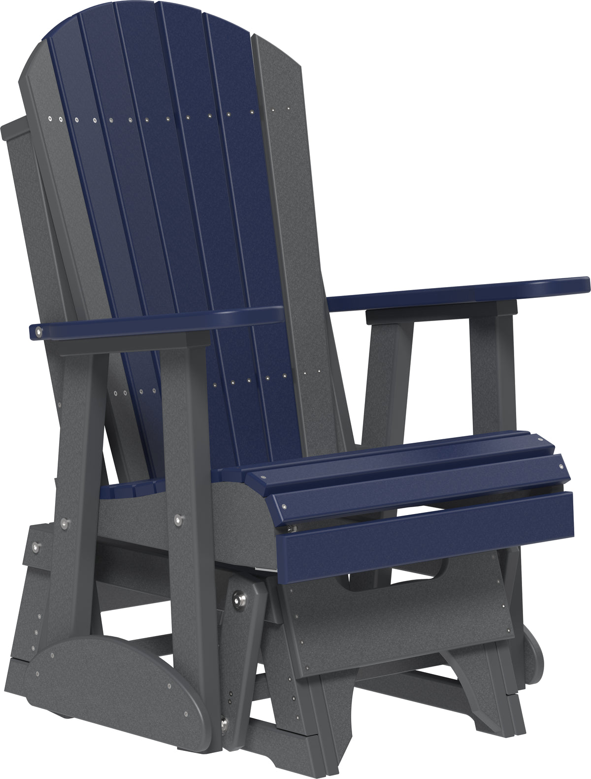 2' Adirondack Glider Patriot Blue & Slate