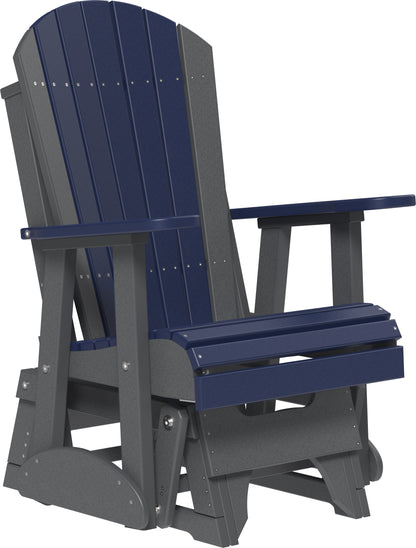 2' Adirondack Glider Patriot Blue & Slate