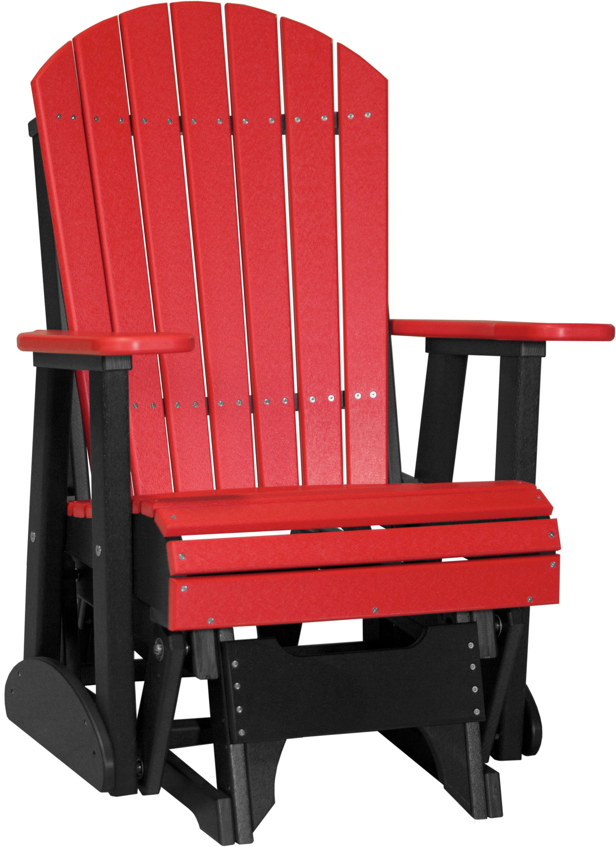 2' Adirondack Glider Red & Black