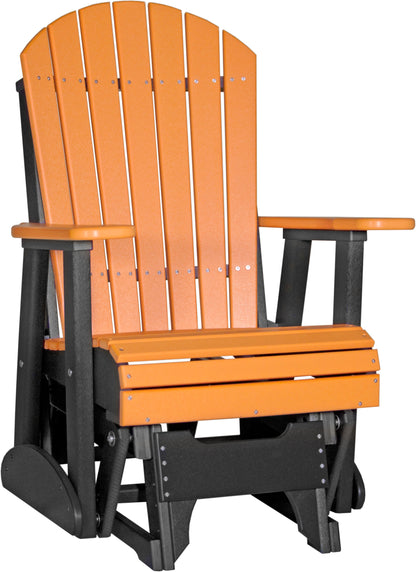 2' Adirondack Glider Tangerine & Black