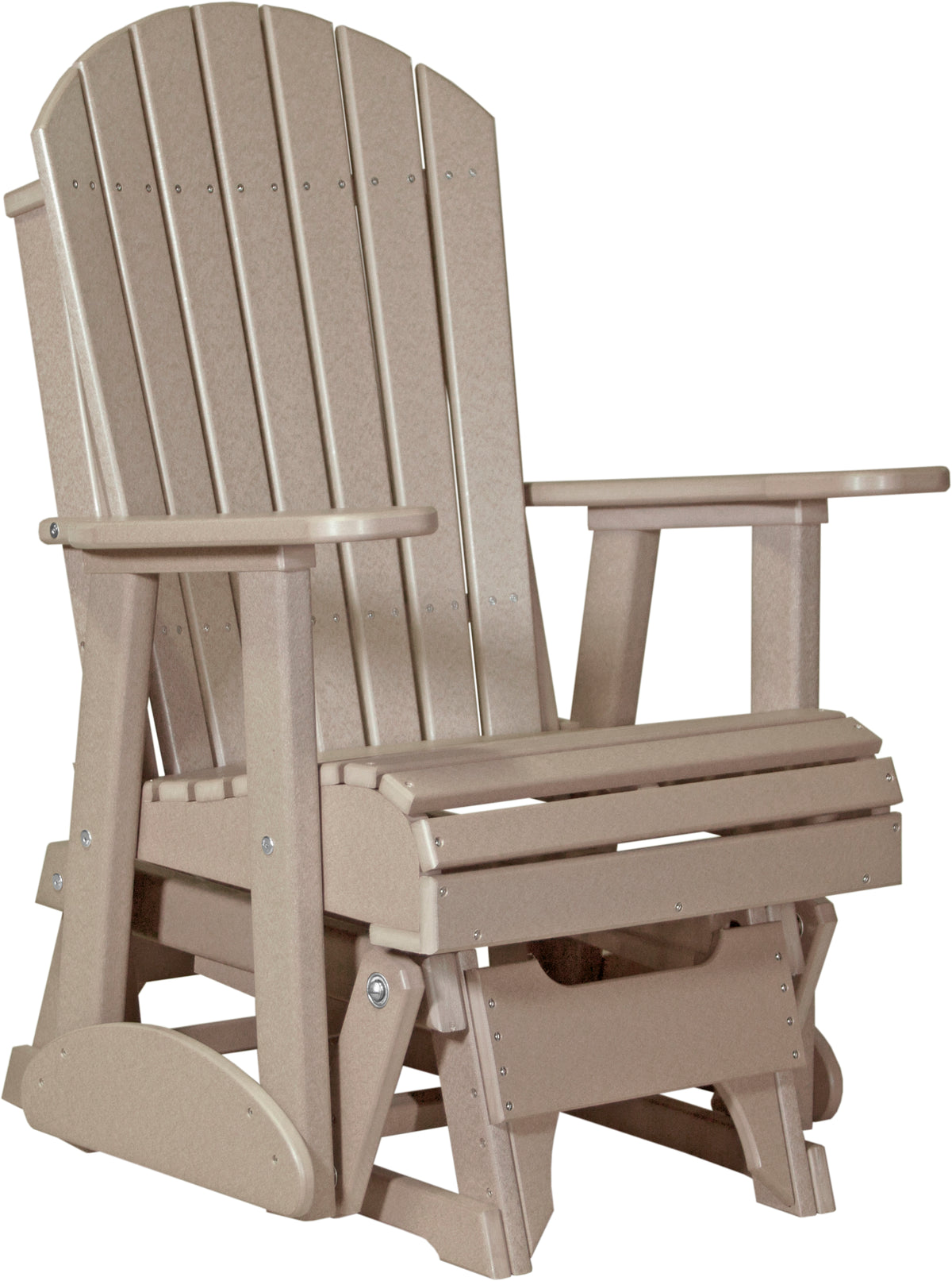 2' Adirondack Glider Weatherwood