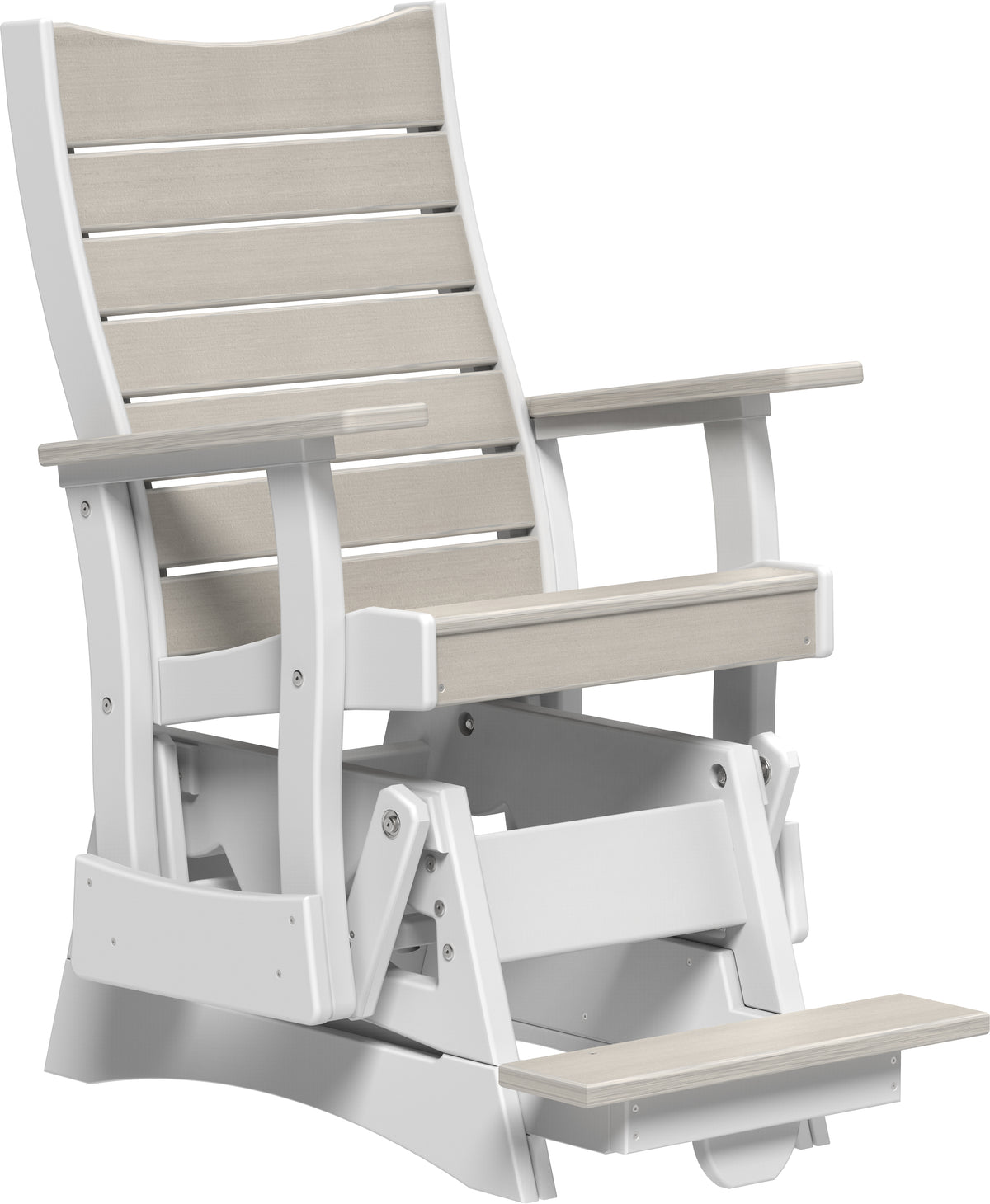 2' Contour Balcony Glider Birch & White