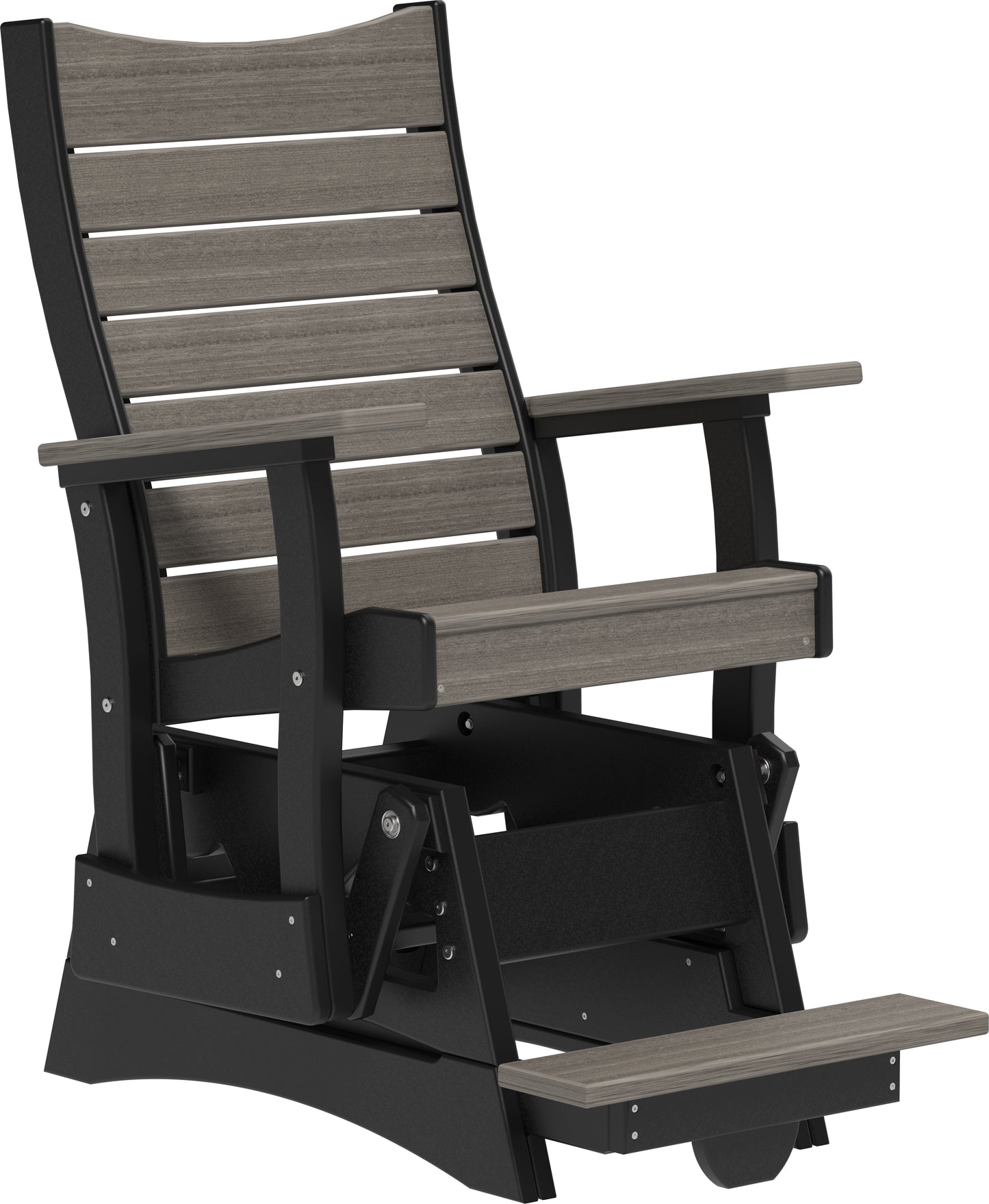 2' Contour Balcony Glider Coastal Gray & Black