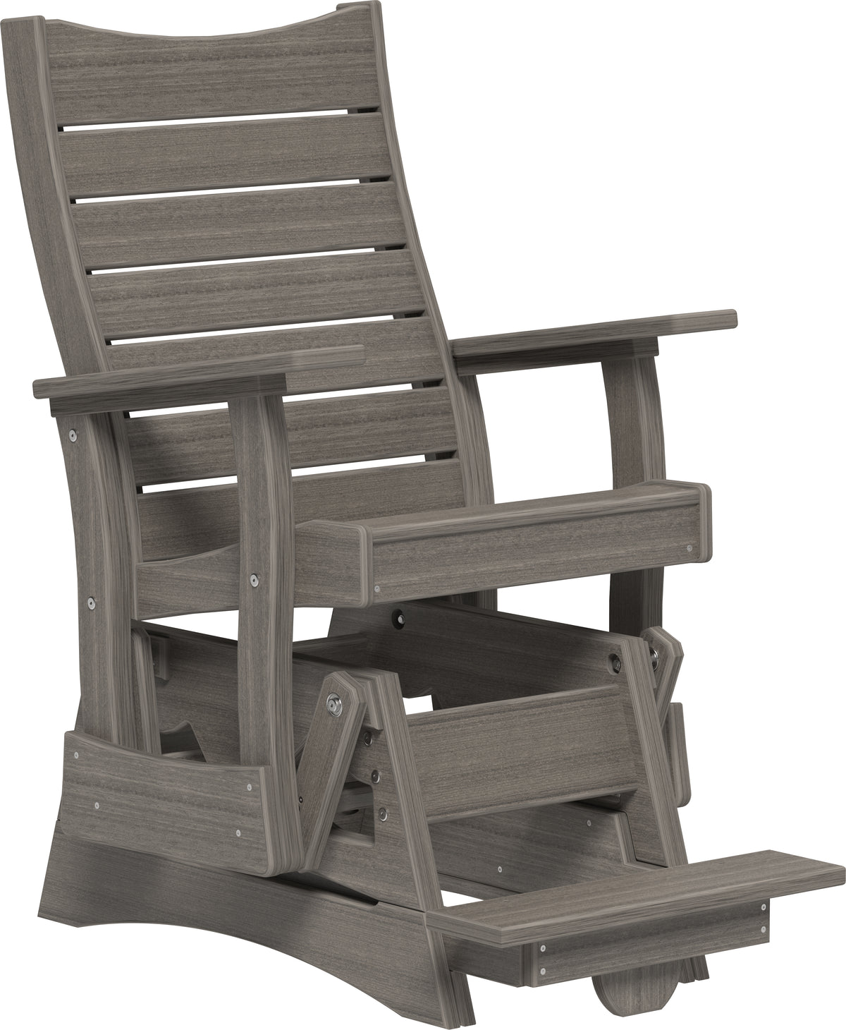 2' Contour Balcony Glider Coastal Gray