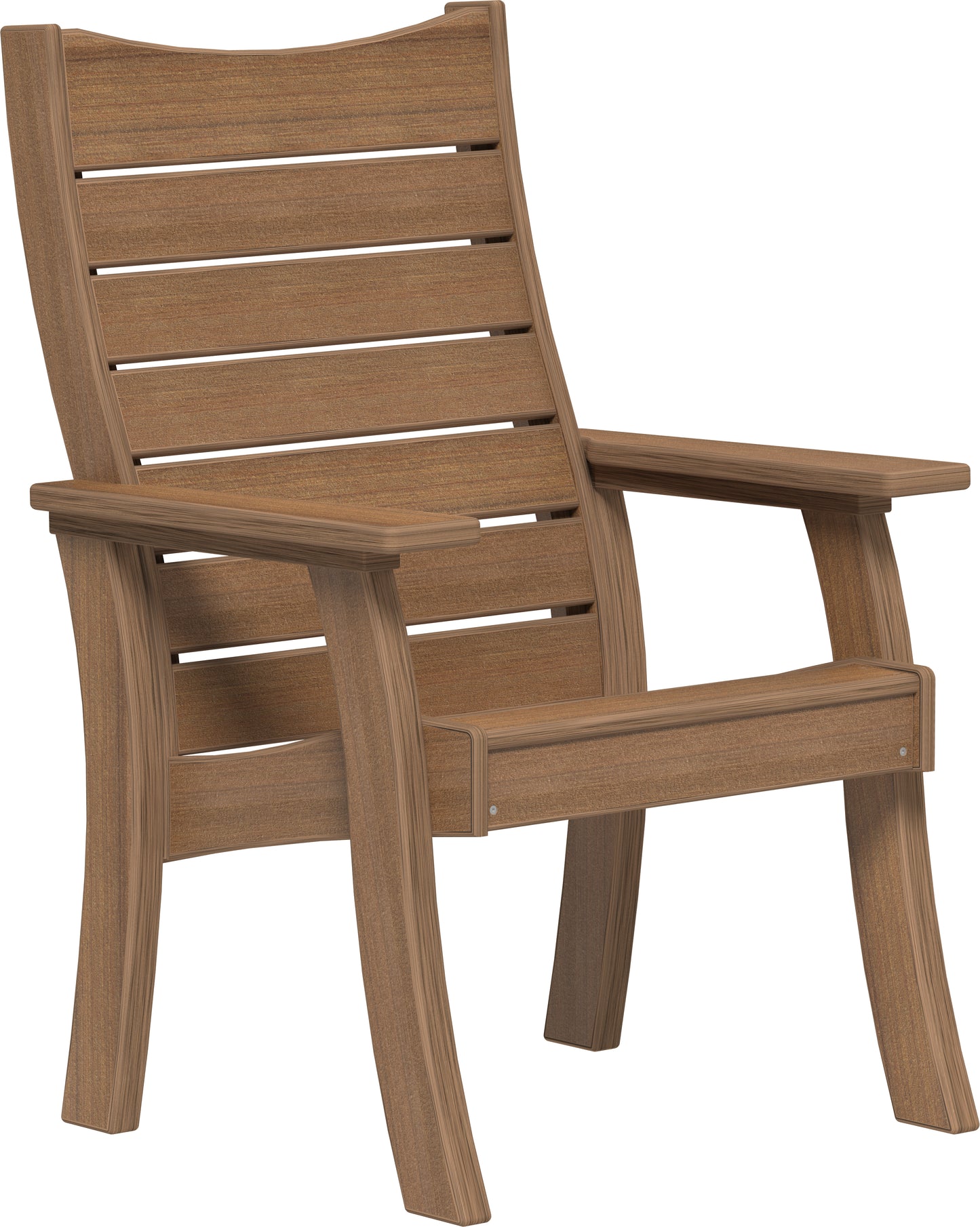2' Contour Bench Antique Mahogany