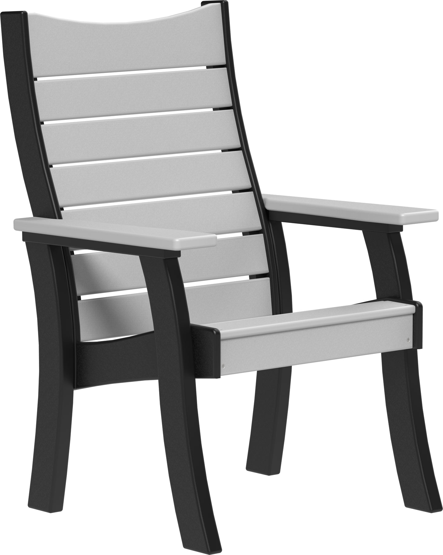2' Contour Bench Dove Gray & Black