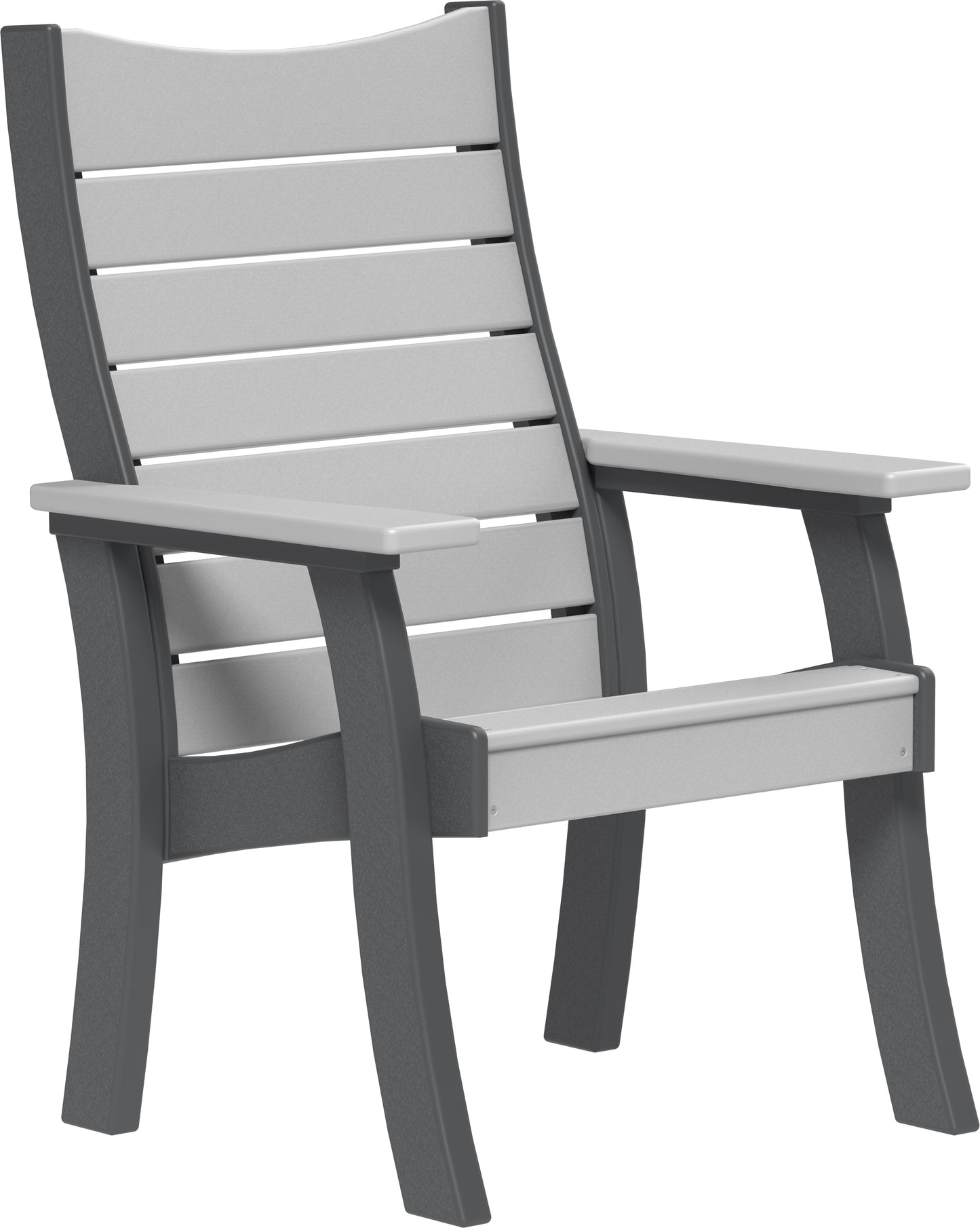 2' Contour Bench Dove Gray & Slate