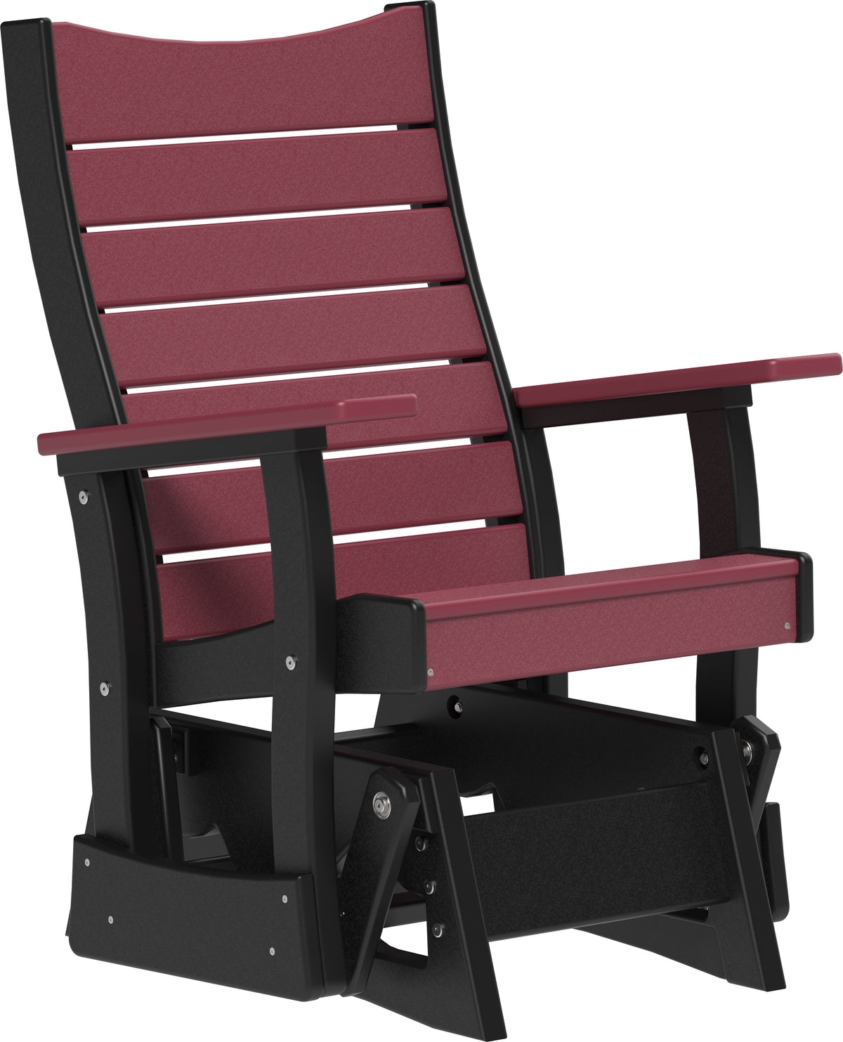 2' Contour Glider Cherrywood & Black