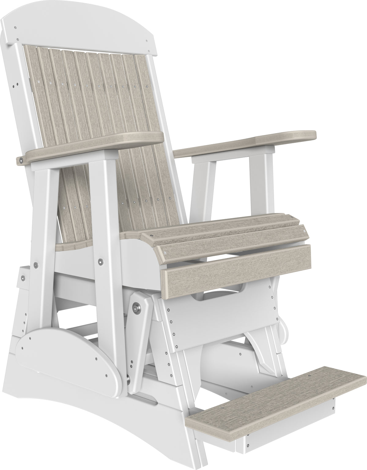 2' Classic Balcony Glider Birch & White