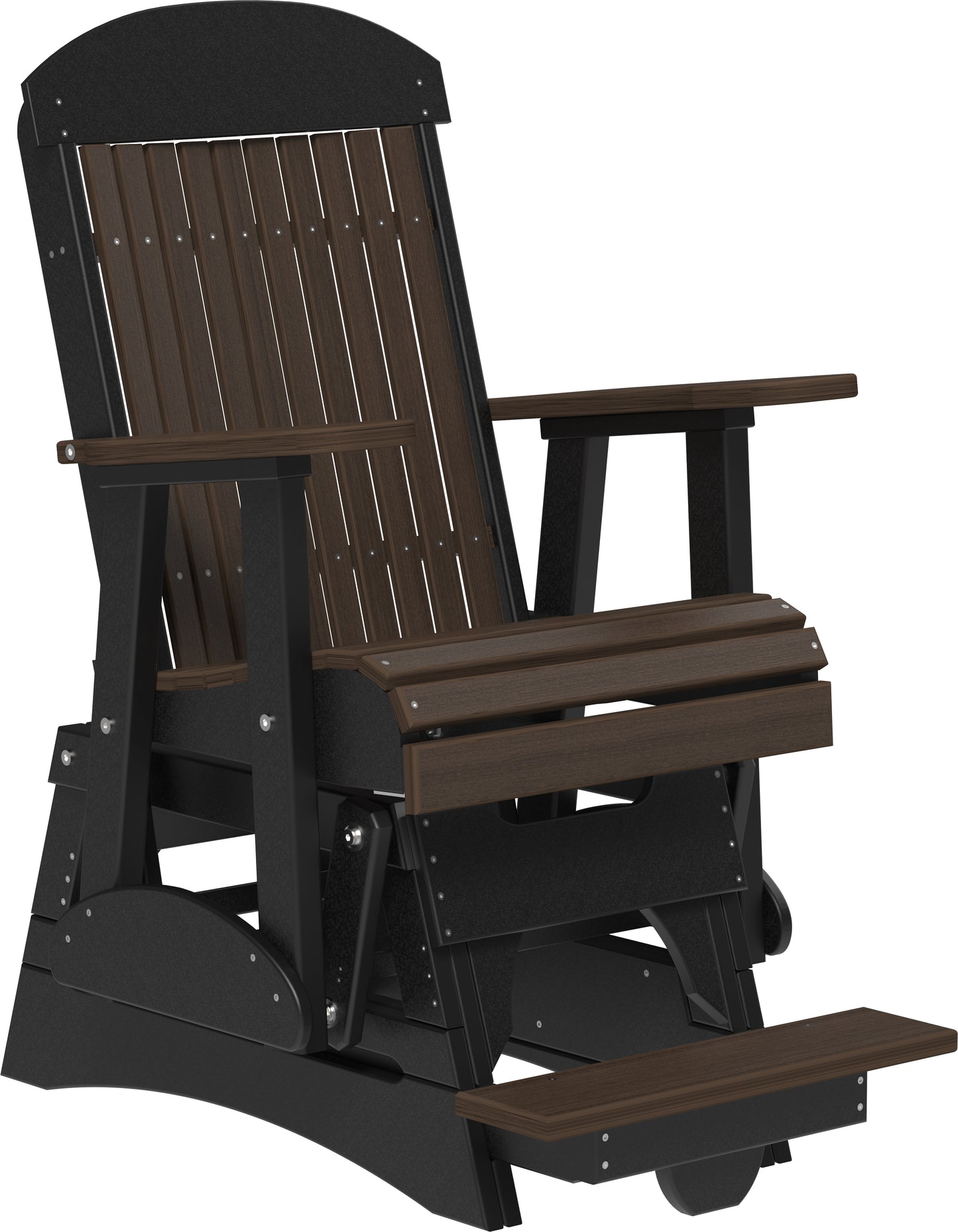 2' Classic Balcony Glider Brazilian Walnut & Black