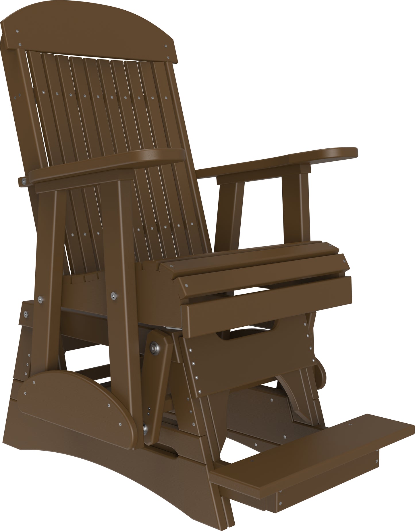 2' Classic Balcony Glider Chestnut Brown