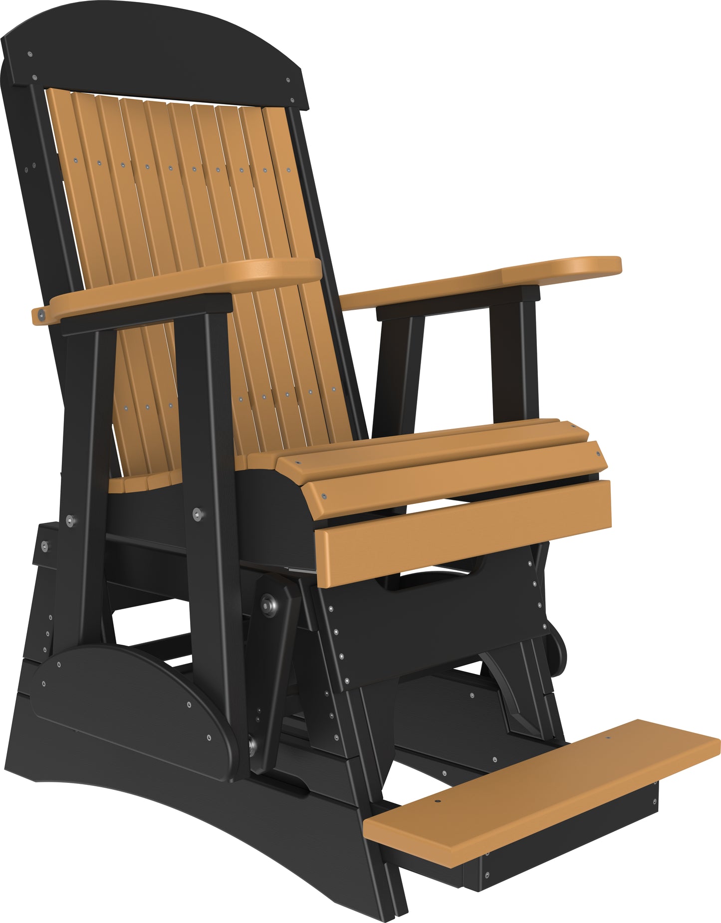2' Classic Balcony Glider Cedar & Black