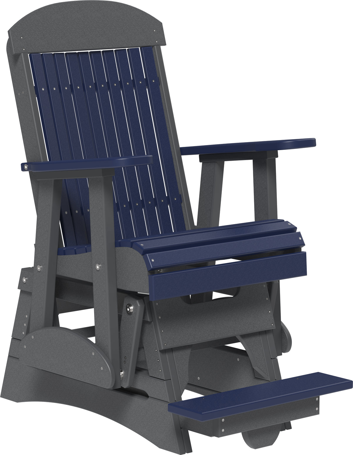 2' Classic Balcony Glider Patriot Blue & Slate